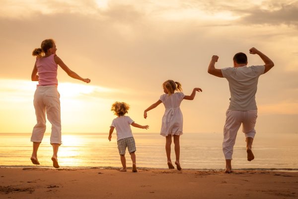 Family sunset Family sunset