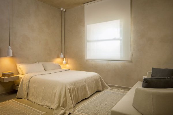 bedroom in beach side rental apartment in cabarete